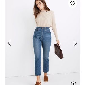 Madewell stovepipe jeans in Kline wash